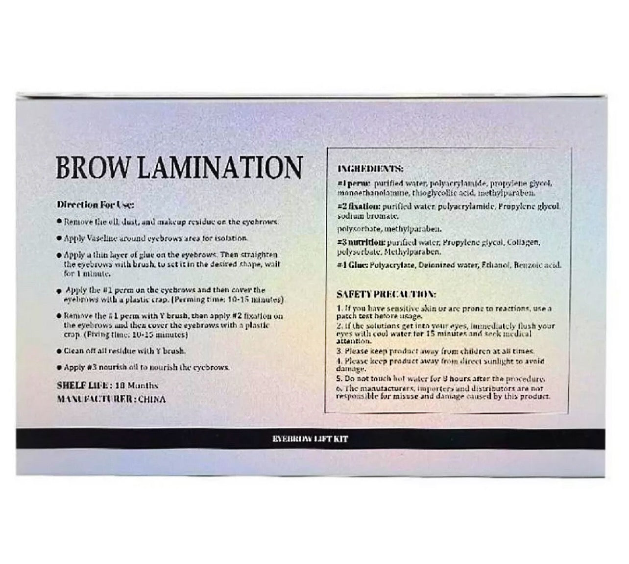 Brow Lamination Kit